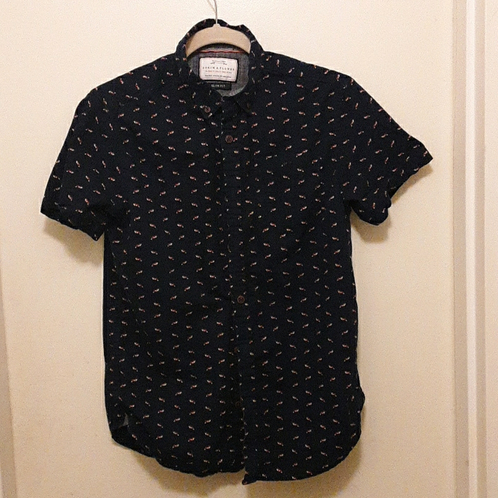 Denim & Flower fox button up